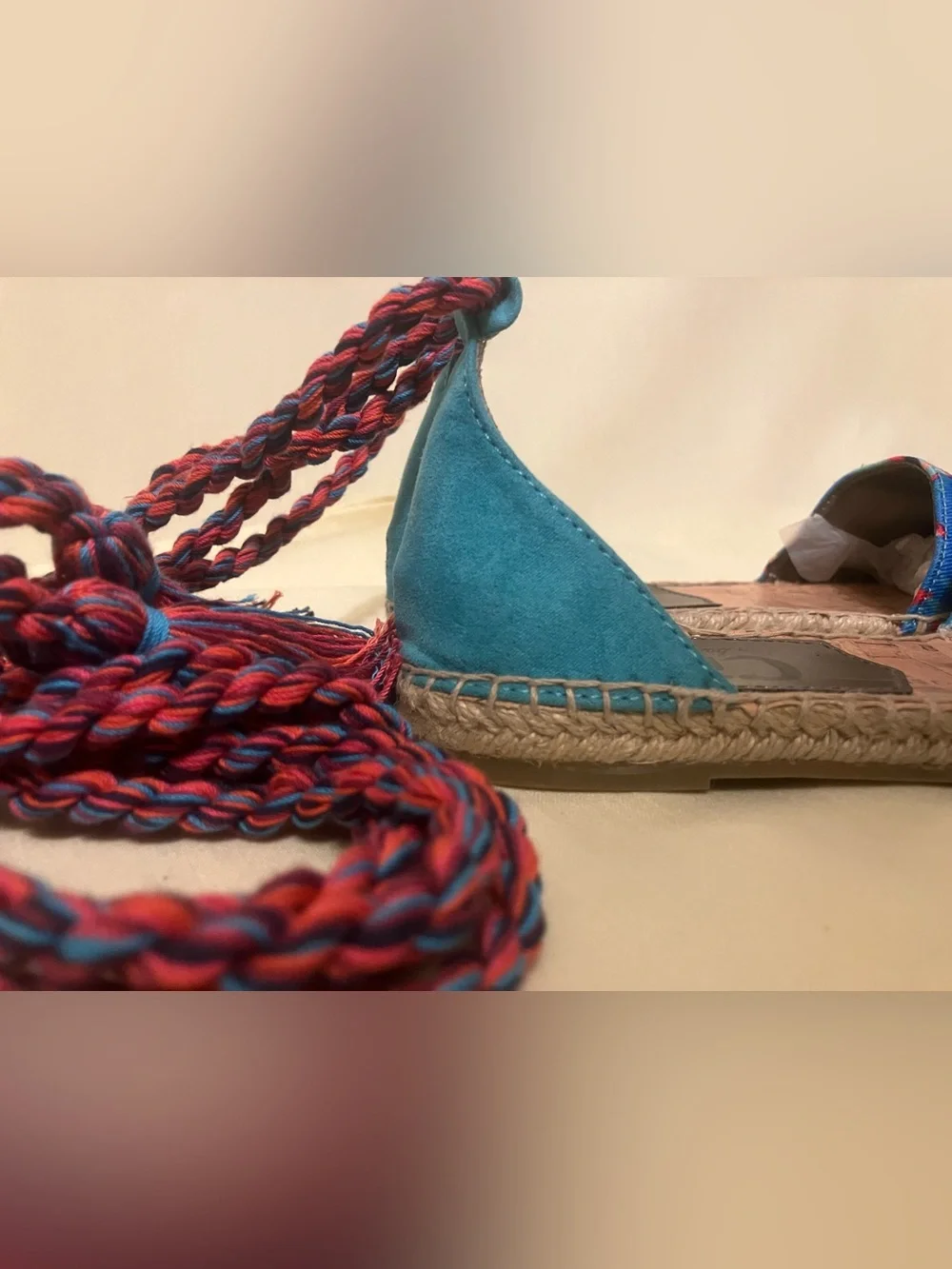 Circus Sam Edelman Lenora Women's Braid Ankle Strap Espadrilles Sandals Size 6.5